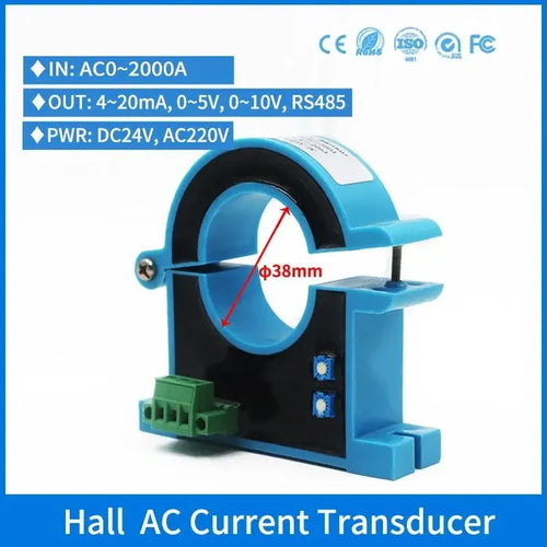 0-500A AC Current Transmitter Current Sensor 4-20ma AC Current Transducer - electrical center b2c
