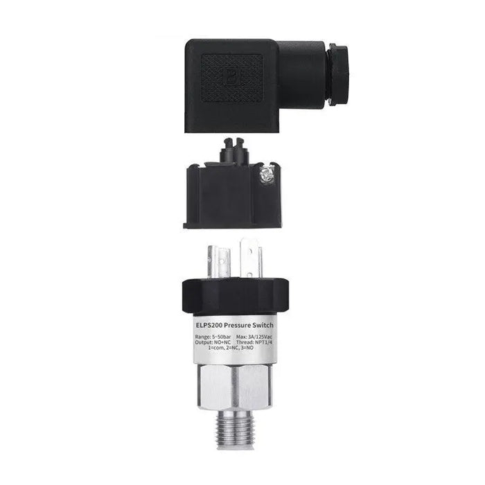 0.3-400Bar Hydraulic General Adjustable Pressure Switch Mechanical Gas Oil Water Piston NPT1/4'' Pressure Control Switch - electrical center b2c