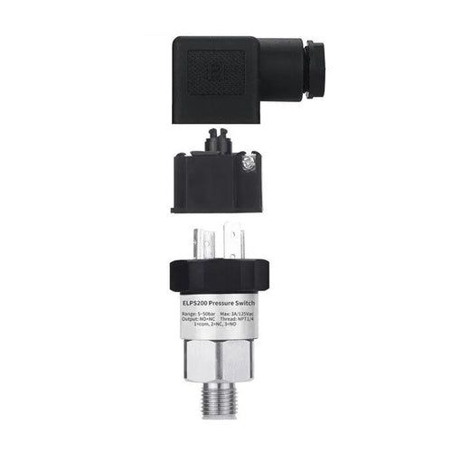 0.3-400Bar Hydraulic General Adjustable Pressure Switch Mechanical Gas Oil Water Piston NPT1/4'' Pressure Control Switch - electrical center b2c