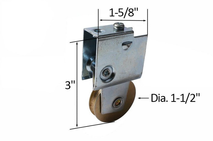 Sliding Glass Patio Door 1 - 1/2" Diameter Steel Ball Bearing Roller - 1 - 5/8" Length - Reflect Window & Door