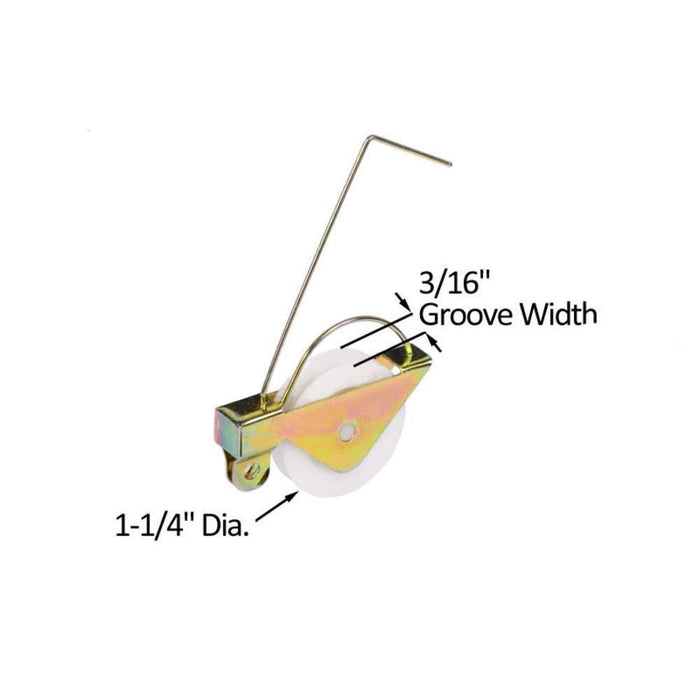 Sliding Patio Screen Door Spring Tension 1 - 1/4" Nylon Roller - Reflect Window & Door