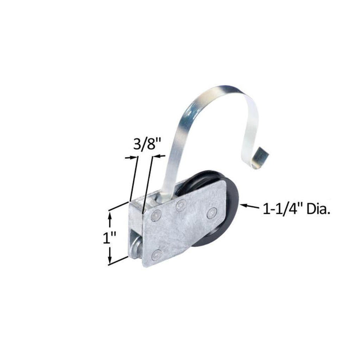 Sliding Patio Screen Door Nylon Ball Bearing 1 - 1/8" Center Groove Roller - Reflect Window & Door