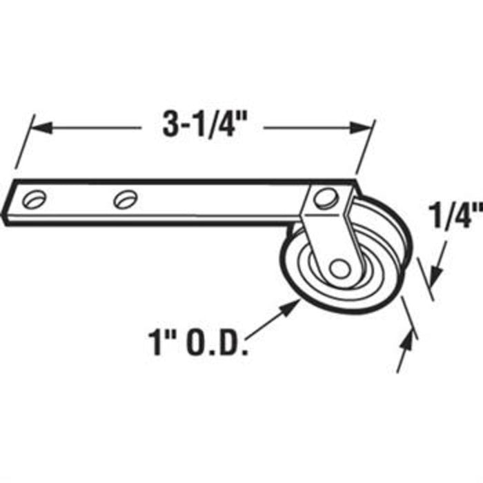 Sliding Patio Screen Door 1" Nylon Spring Tension Roller - Reflect Window & Door
