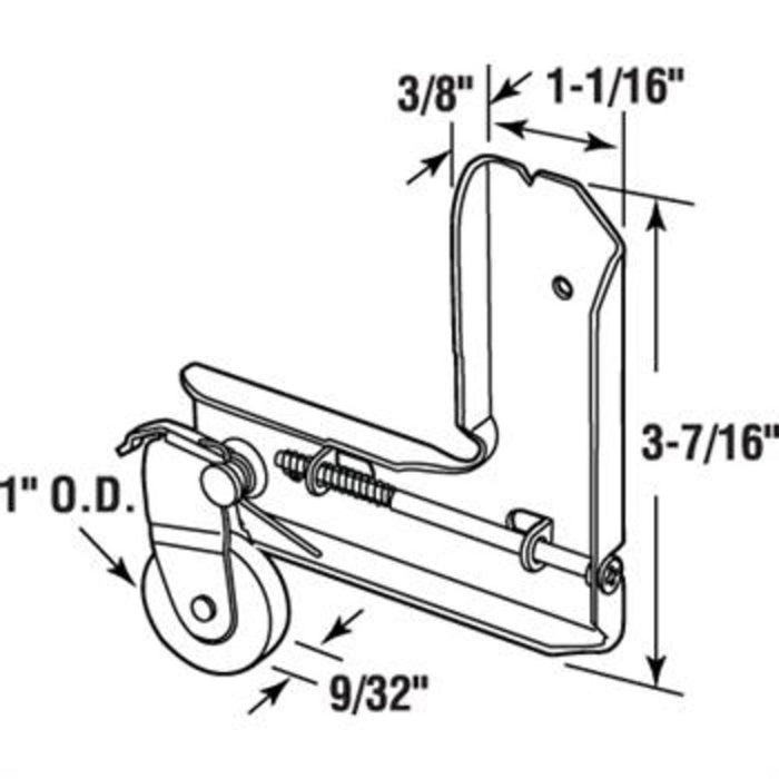 Sliding Patio Screen Door 1" Nylon Roller With Stamped Aluminum Corner Insert - Reflect Window & Door