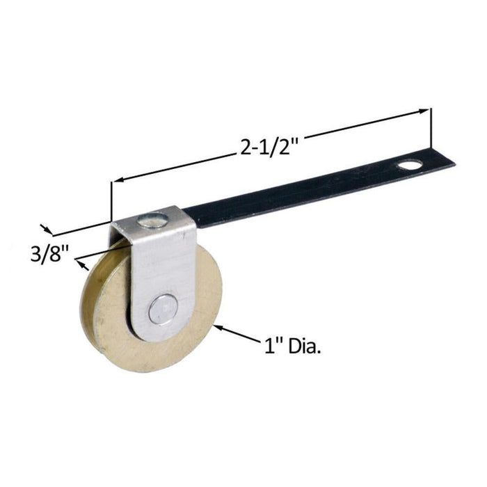 Patio Screen Door 1" Steel Center Groove Spring Tension Roller - Reflect Window & Door