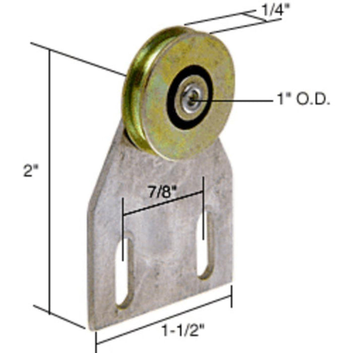 Patio Screen Door 1" Steel Ball Bearing Top Hung Roller for Fullview Doors - Reflect Window & Door