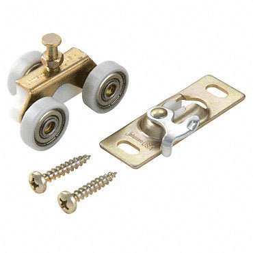 1" Diameter Closet Door 3 - Wheel Hanger Roller - Reflect Window & Door