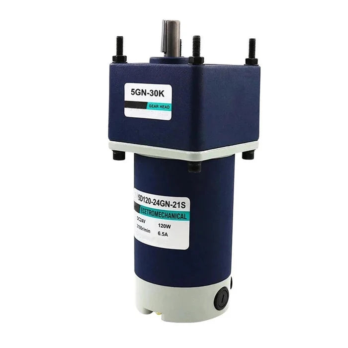 120W DC Gear Motor 12V 24V High Torque 245KG Reducer Speed 10rpm -600rpm Permanent Magnet Gearbox Motor Long Life Low Noise 12 V,high torque low rpm electric motor