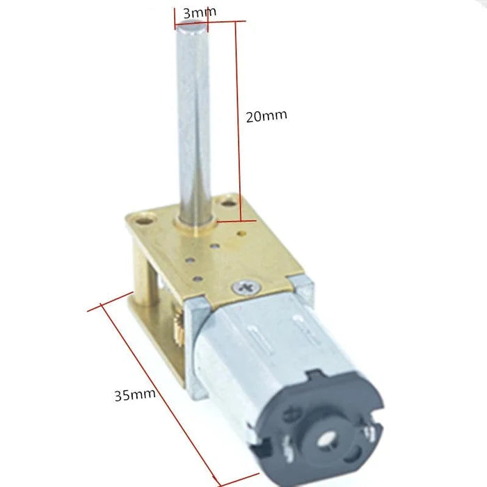 1218-N20 3V 6V 12V Round Shaft Long Length 20mm Micro DC Gear Motor,n20 round motor N20