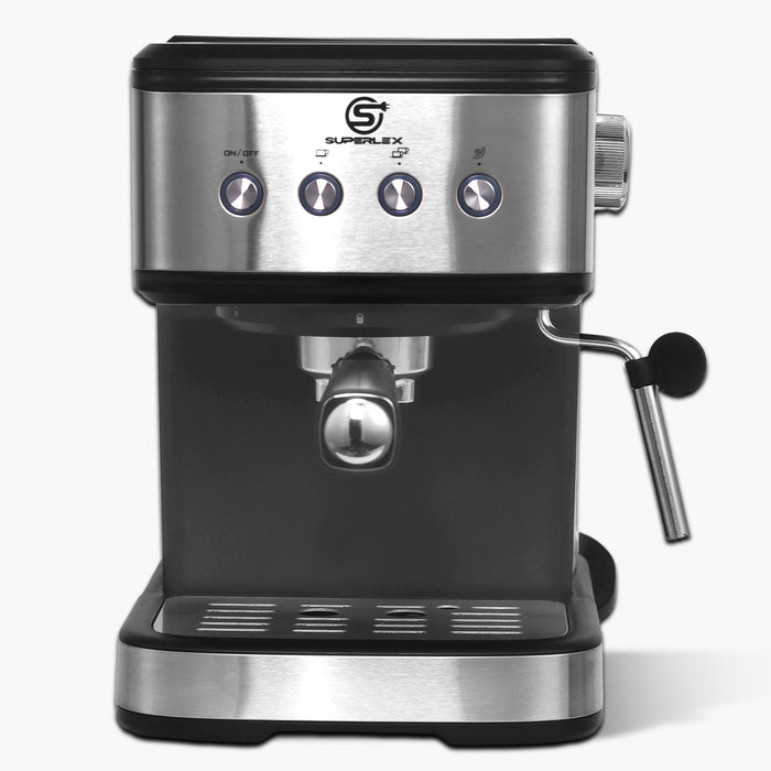 15 Bar Espresso Coffee Maker 1.5L with High-Pressure Frother & Dual Filters