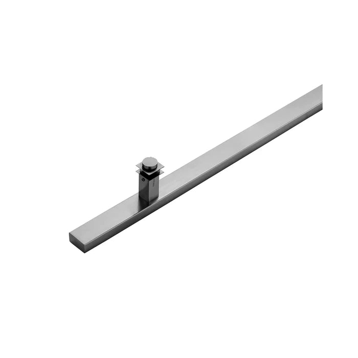 18" Single-Sided Rectangle Entry Door Pull Handle | 304 Stainless Steel - Satin Brushed Finish