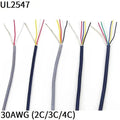 1M 30AWG Shielded Wire 2Core 3Core 4Core PVC Insulated Channel Audio Speaker Headphone Line Signal Control Copper Cable UL2547 - electrical center b2c