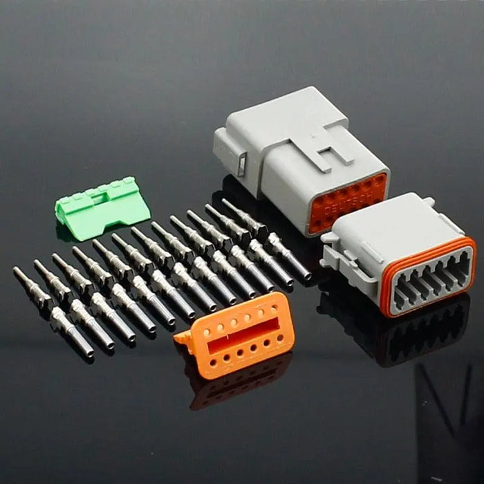 1 set DT conector DT06-2S/DT04-2P 2P 3P 4P 6P 8P 12P waterproof electrical connector for car motor truck with pins - electrical center b2c