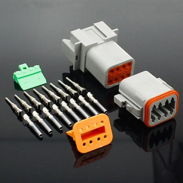 1 set DT conector DT06-2S/DT04-2P 2P 3P 4P 6P 8P 12P waterproof electrical connector for car motor truck with pins - electrical center b2c