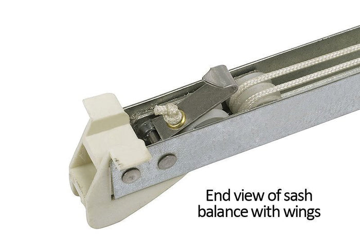 Window Sash Balance Replacement – 20" with Wings for 24 - 27 lbs Sashes - Reflect Window & Door