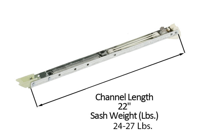 Window Sash Balance Replacement – 20" with Wings for 24 - 27 lbs Sashes - Reflect Window & Door