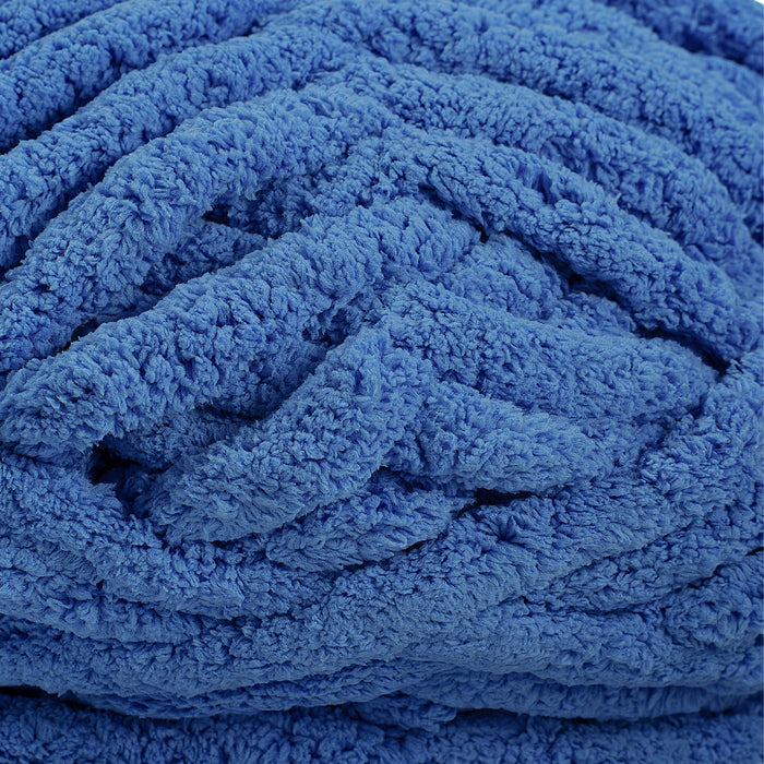 20mm Chunky Chenille Yarn - Azure Color