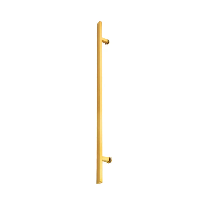24" Single-Sided Rectangle Entry Door Pull Handle | 304 Stainless Steel - PVD Gold Finish
