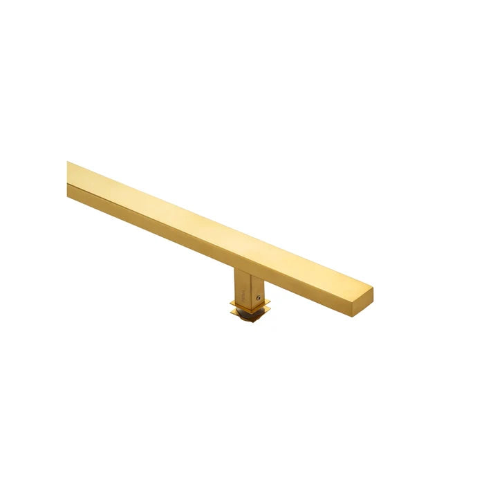 24" Single-Sided Rectangle Entry Door Pull Handle | 304 Stainless Steel - PVD Gold Finish