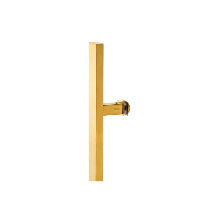 24" Single-Sided Rectangle Entry Door Pull Handle | 304 Stainless Steel - PVD Gold Finish