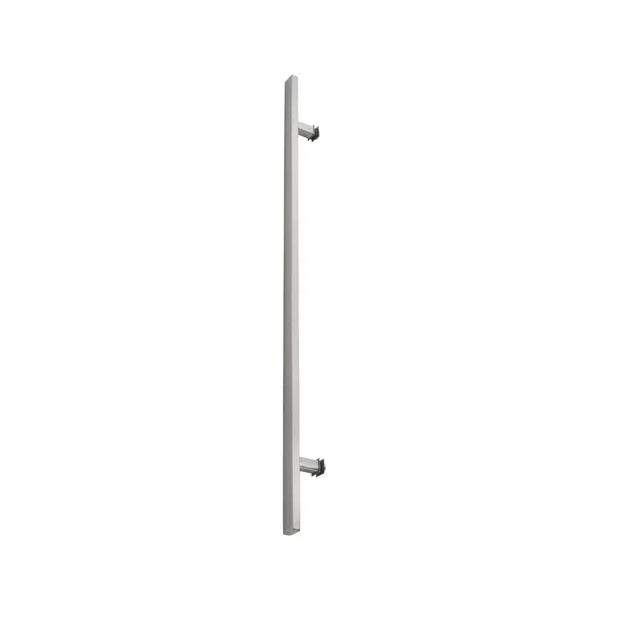 24" Single-Sided Rectangle Entry Door Pull Handle | 304 Stainless Steel - Satin Brushed Finish