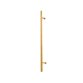 24" Single-Sided Round Entry Door Pull Handle | 304 Stainless Steel - PVD Gold Finish