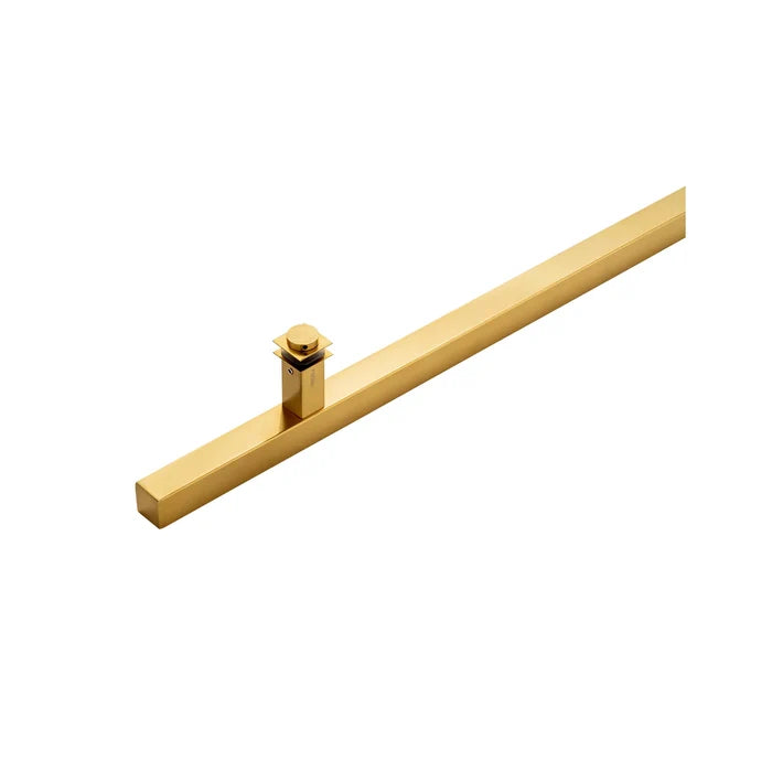 24" Single-Sided Square Entry Door Pull Handle | 304 Stainless Steel - PVD Gold Finish