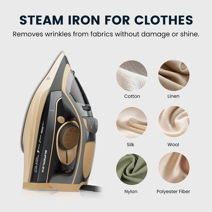 3200W Steam Iron – Powerful Anti-Scale & Vertical Steaming