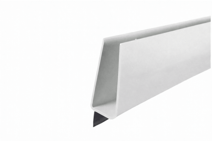 35" White Larson Storm Door Sweep – 1" Replacement Bottom Door Sweep with Rubber Seal - Reflect Window & Door