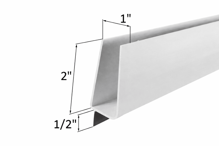 35" White Larson Storm Door Sweep – 1" Replacement Bottom Door Sweep with Rubber Seal - Reflect Window & Door