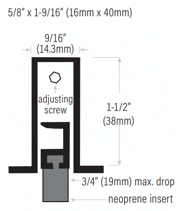 Entry Door Automatic Mortise Application Door Bottom - Reflect Window & Door
