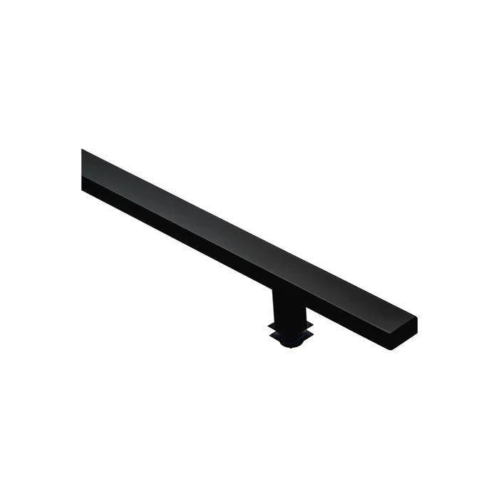 36" Single-Sided Rectangle Entry Door Pull Handle | 304 Stainless Steel - Black Matte Finish