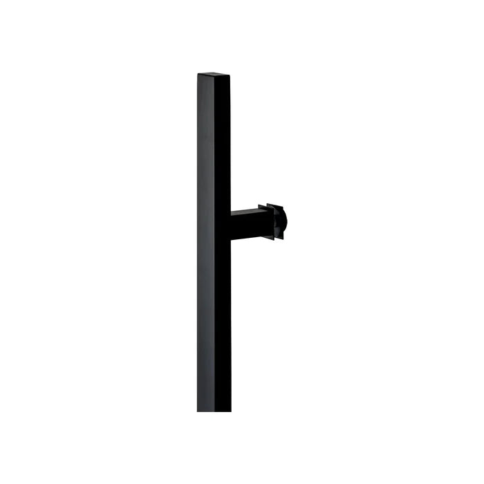 36" Single-Sided Rectangle Entry Door Pull Handle | 304 Stainless Steel - Black Matte Finish