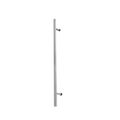 36" Single-Sided Round Entry Door Pull Handle | 304 Stainless Steel - Satin Brushed Finish