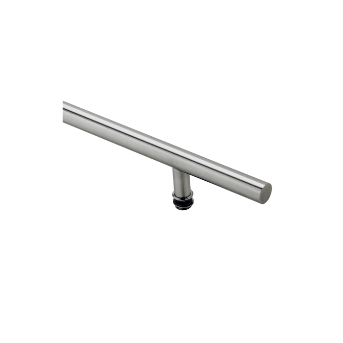 36" Single-Sided Round Entry Door Pull Handle | 304 Stainless Steel - Satin Brushed Finish