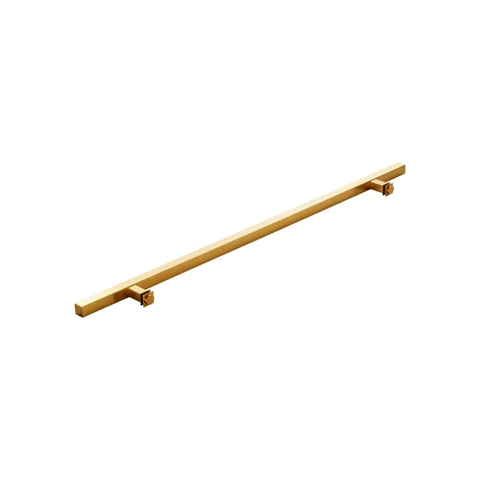 36" Single-Sided Square Entry Door Pull Handle | 304 Stainless Steel - PVD Gold Finish