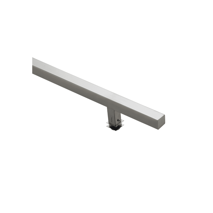 36" Single-Sided Square Entry Door Pull Handle | 304 Stainless Steel - Satin Brushed Finish