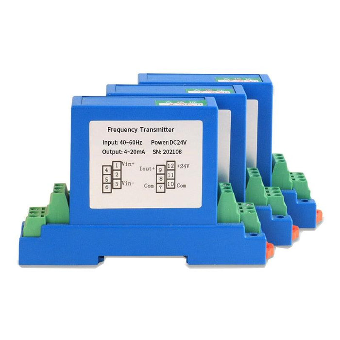 40-60hz 45-55hz Frequency Transducer High Frequency Transmitter with input 0-6KHz-100KHz,output 0-10V 4-20mA.