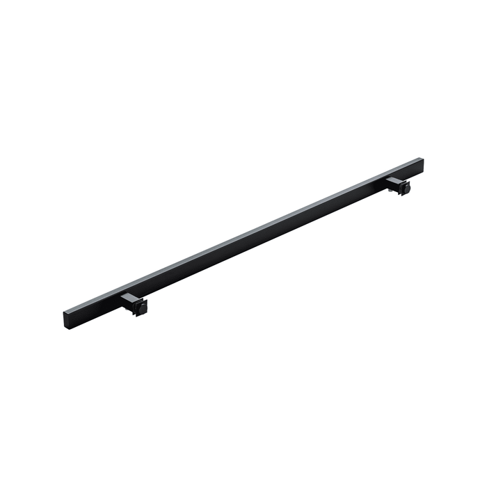 48" Single-Sided Rectangle Entry Door Pull Handle | 304 Stainless Steel - Black Matte Finish