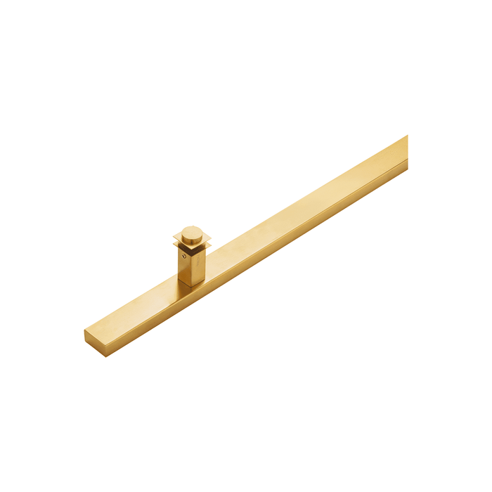 48" Single-Sided Rectangle Entry Door Pull Handle | 304 Stainless Steel - PVD Gold Finish