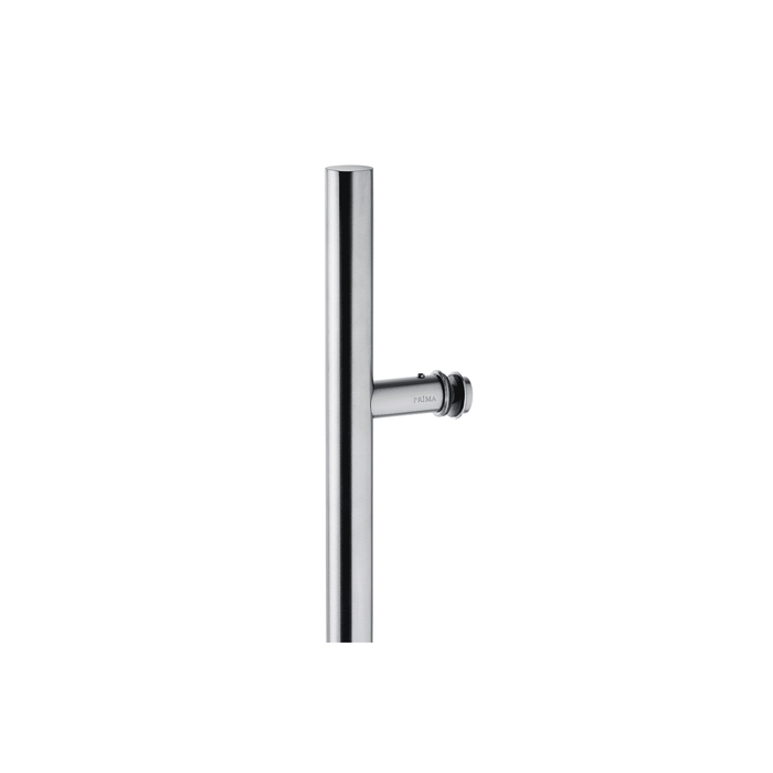 48" Single-Sided Round Entry Door Pull Handle | 304 Stainless Steel