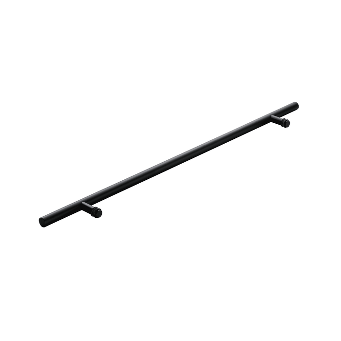 48" Single-Sided Round Entry Door Pull Handle | 304 Stainless Steel