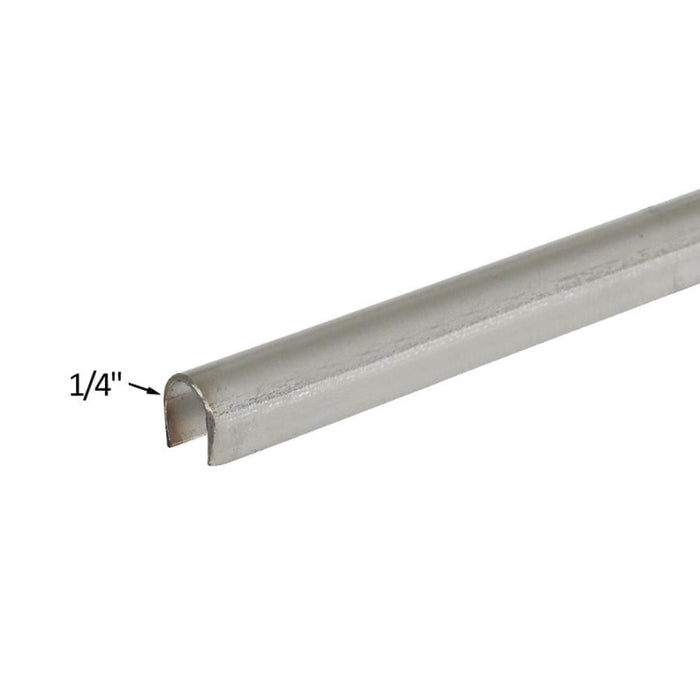6' Sliding Glass Patio Door Small Bulb Sill Track Cover – Replacement Stainless Steel Track - Reflect Window & Door