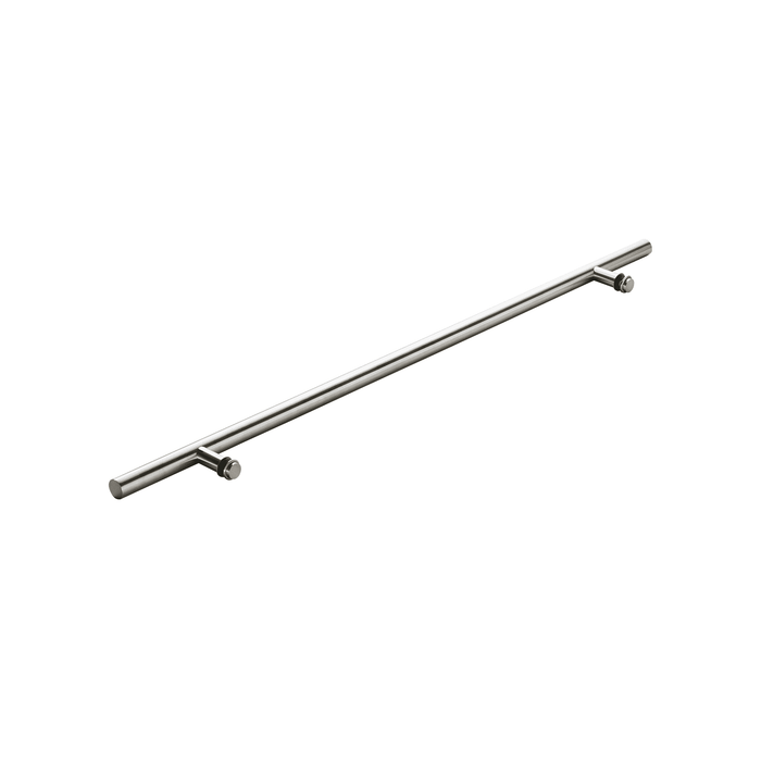 60" Single-Sided Round Entry Door Pull Handle | 304 Stainless Steel - Satin Brushed Finish