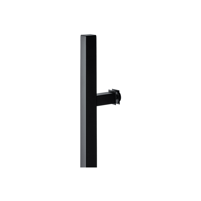 60" Single-Sided Square Entry Door Pull Handle | 304 Stainless Steel - Black Matte Finish