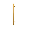 60" Single-Sided Square Entry Door Pull Handle | 304 Stainless Steel - PVD Gold Finish