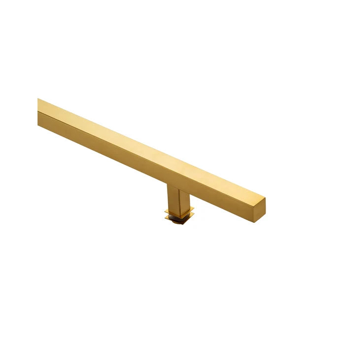 60" Single-Sided Square Entry Door Pull Handle | 304 Stainless Steel - PVD Gold Finish