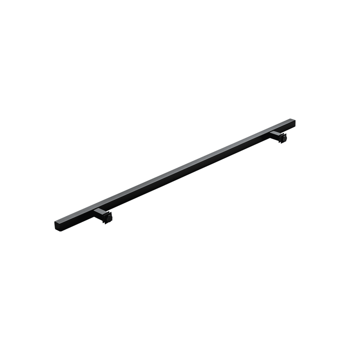 72" Single-Sided Square Entry Door Pull Handle | 304 Stainless Steel - Black Matte Finish