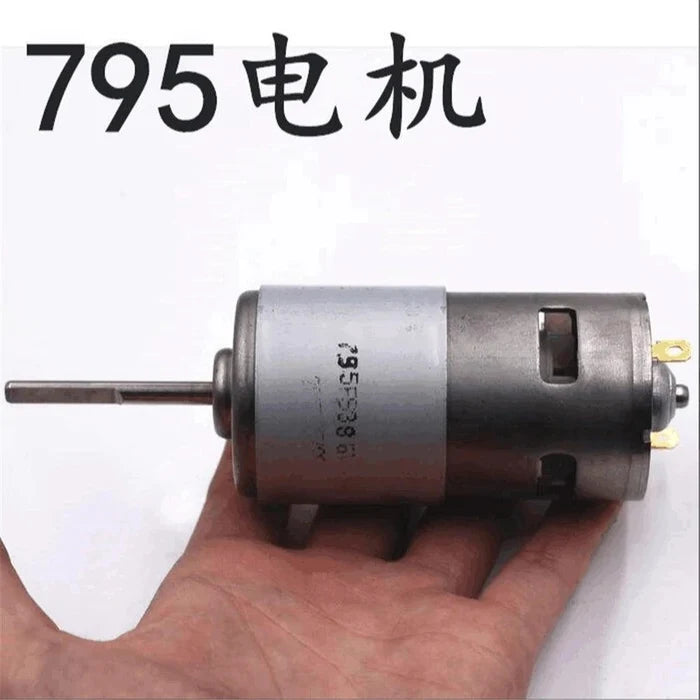 795 DC Motor Front Ball Bearing 24V 6000 rpm Low Speed High Torque Motor Built in Cooling Fan,24v dc gear motor high torque