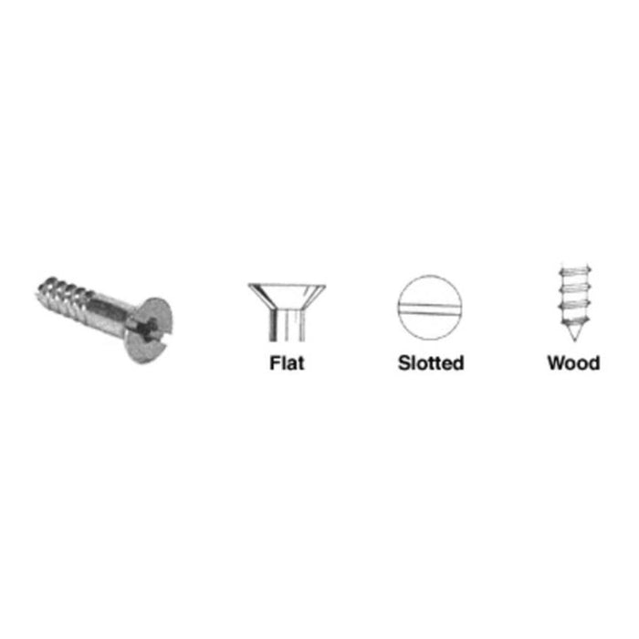 #8 x 3/4" Tapped-Head Wood Screws